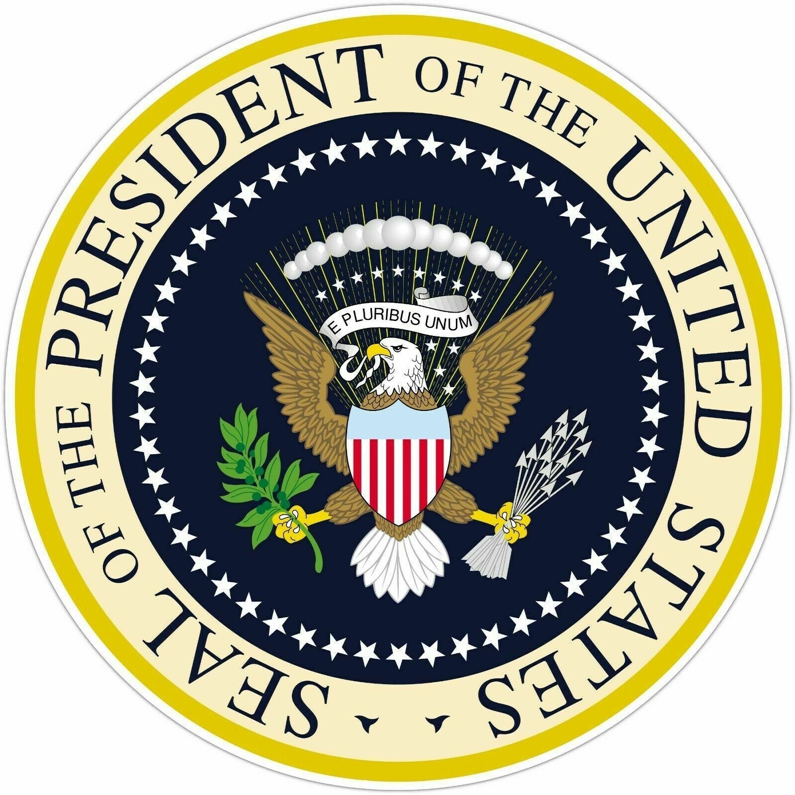 Presidential Seal United States SIZE Vinyl Decal Sticker Car Truck