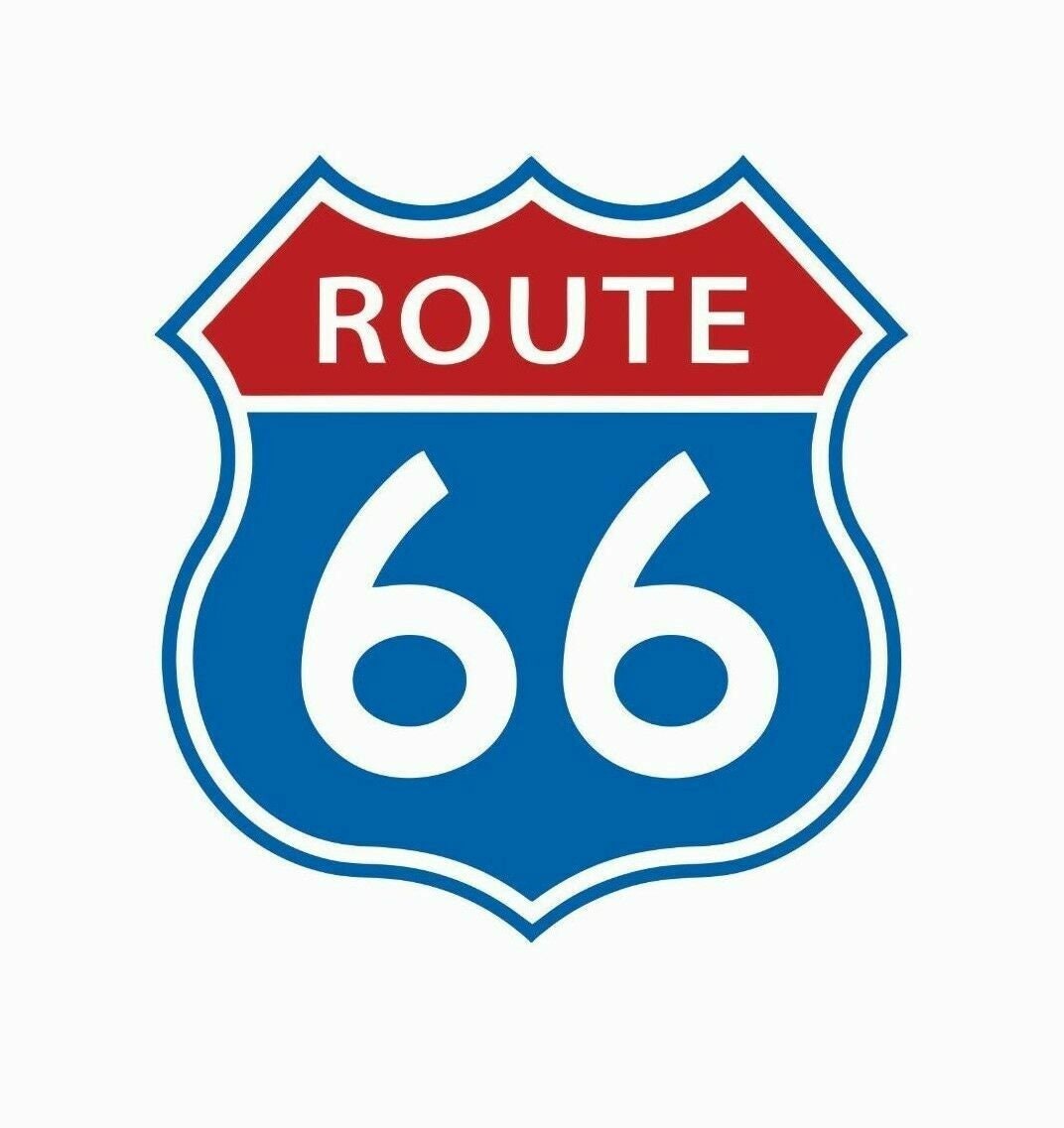 Route 66 Color Decal Sticker-Free Shipping