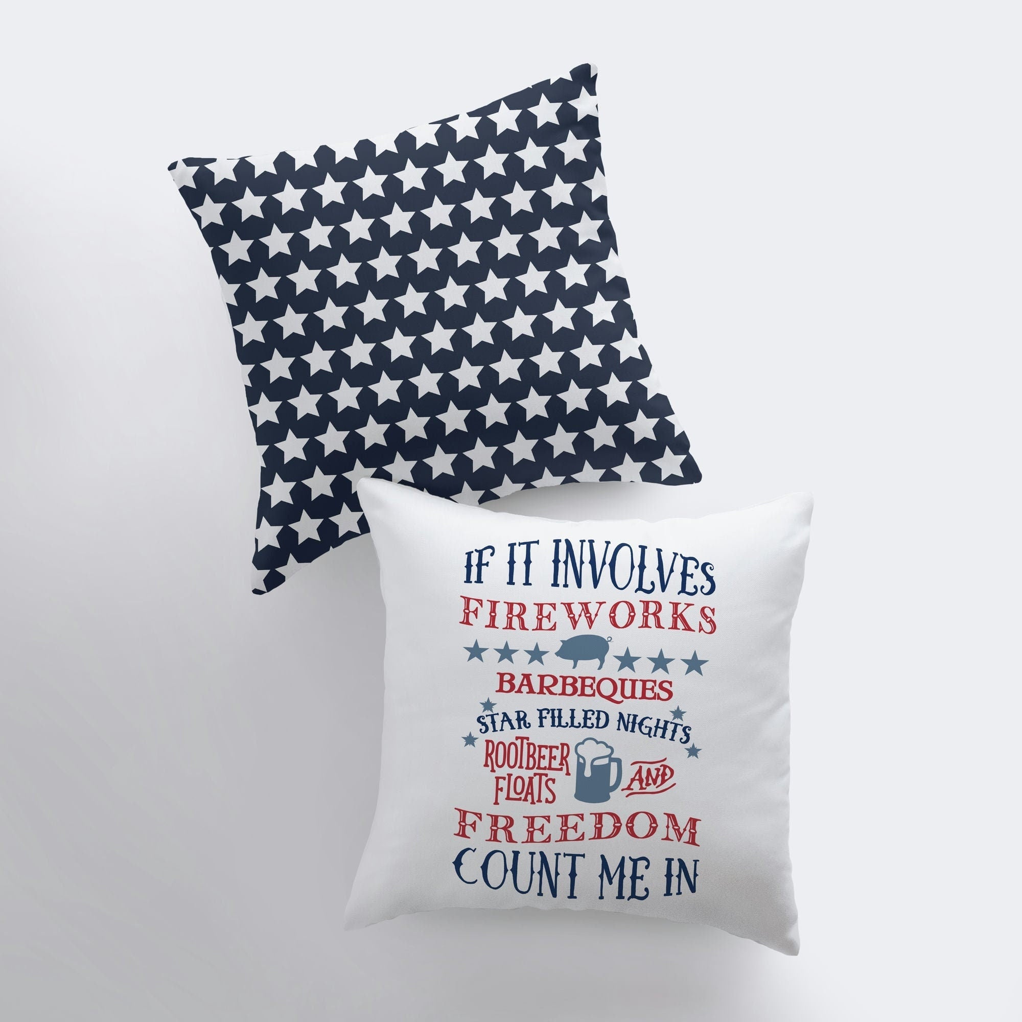 Fourth of July | Pillow Cover | Memorial Gift | Throw Pillow | Home