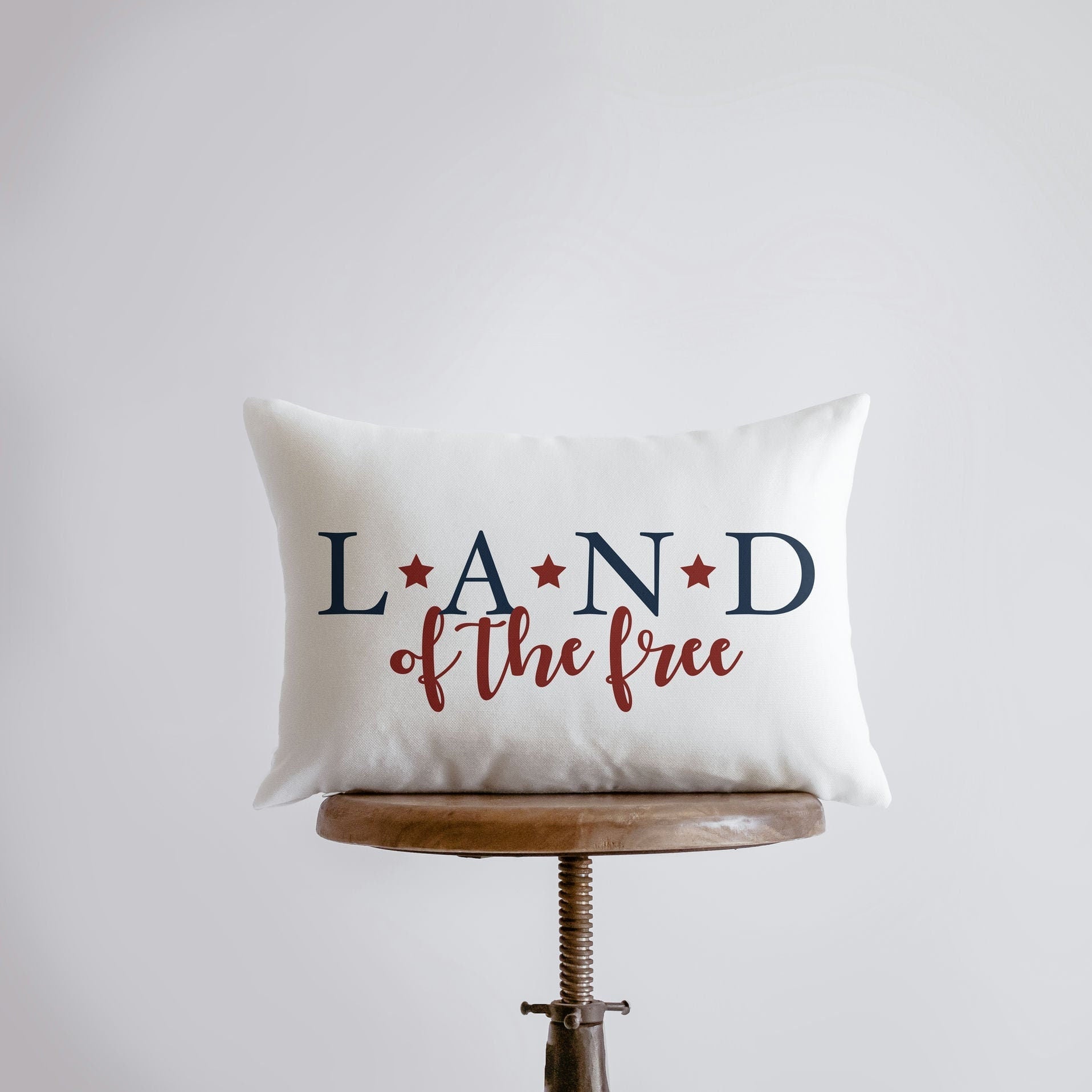 Land of the Free | 18x12 | Fourth of July | Pillow Cover | Memorial