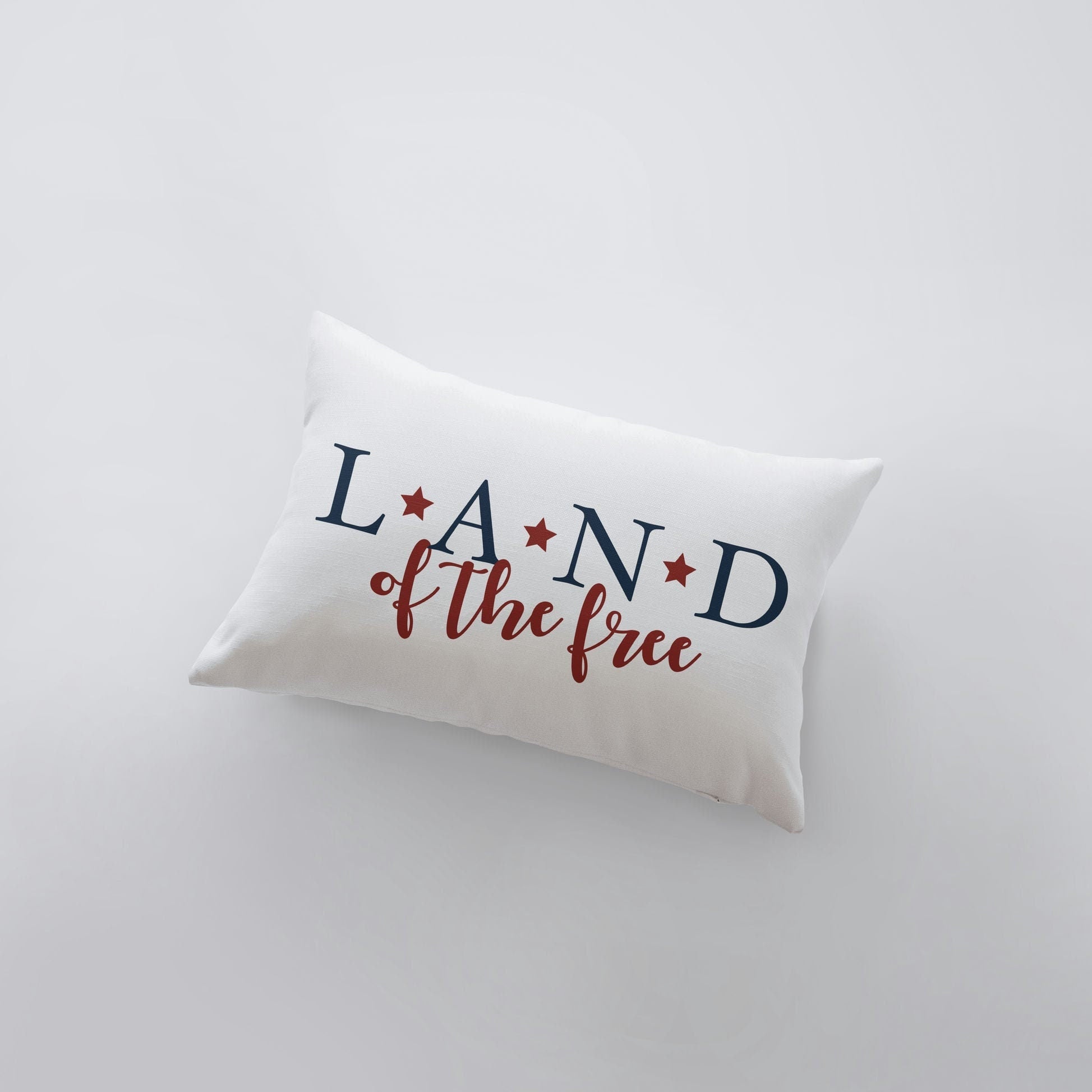 Land of the Free | 18x12 | Fourth of July | Pillow Cover | Memorial