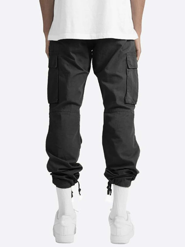 Men's Solid Color Relaxed Cargo Pants