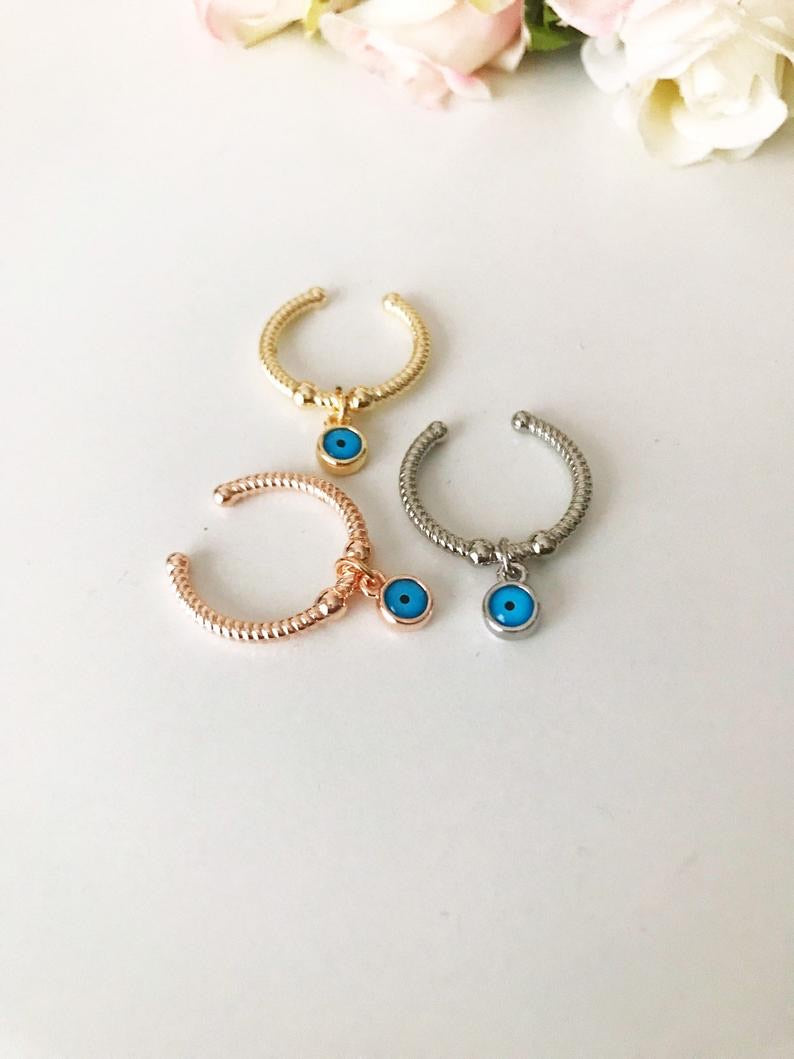 Dangle Evil Eye Ring