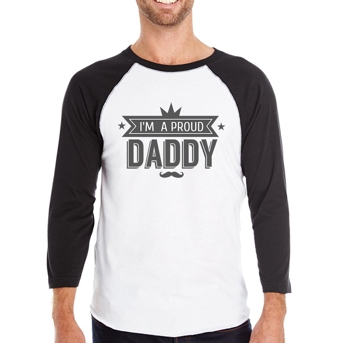 I'm A Proud Daddy Mens Cotton Baseball Tee Funny