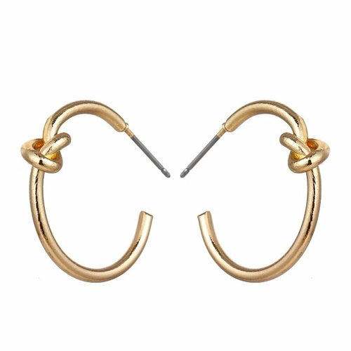 Knot Hoop Earrings