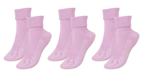 tittimitti®100% Organic Combed Cotton Luxury Women's Socks 3-Pack.