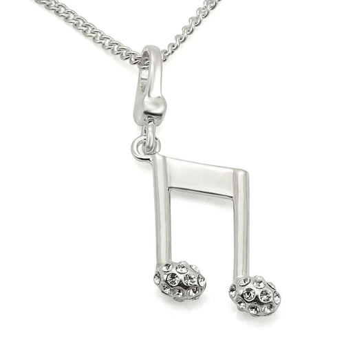 LOS443 - Silver 925 Sterling Silver Chain Pendant with Top Grade