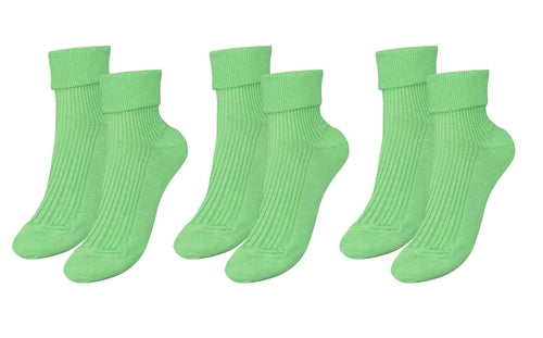 tittimitti®100% Organic Combed Cotton Luxury Women's Socks 3-Pack.