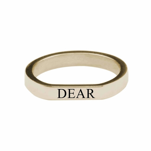 Dear Comfort Fit Flat Ring