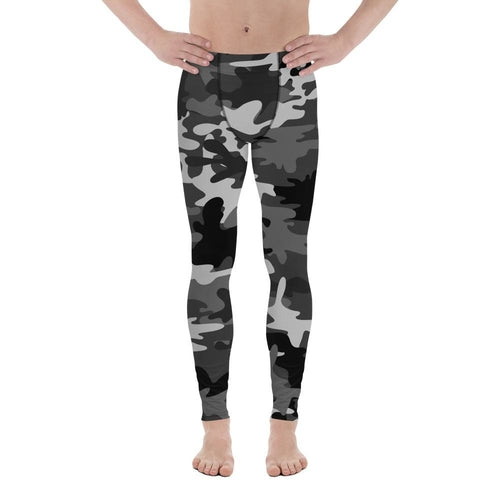 Men's Premium Gray Camo Leggings