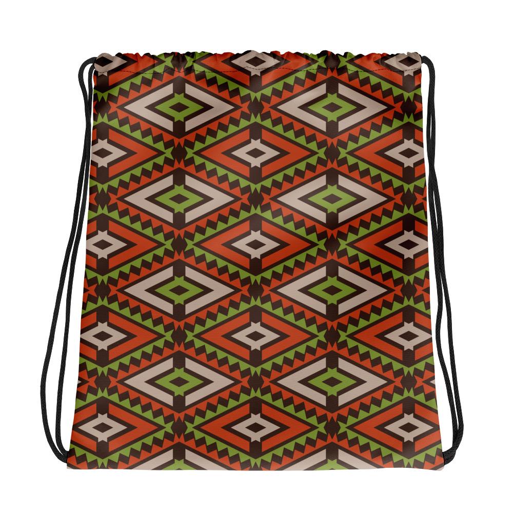 Aztec Boho Drawstring bag