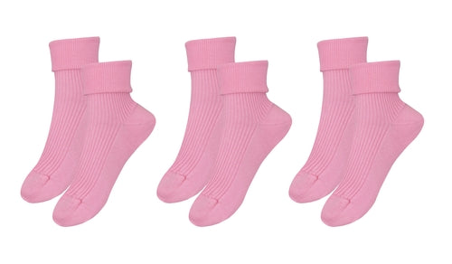 tittimitti®100% Organic Combed Cotton Luxury Women's Socks 3-Pack.