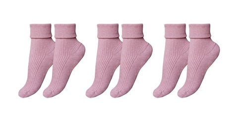 tittimitti®100% Organic Combed Cotton Luxury Women's Socks 3-Pack.