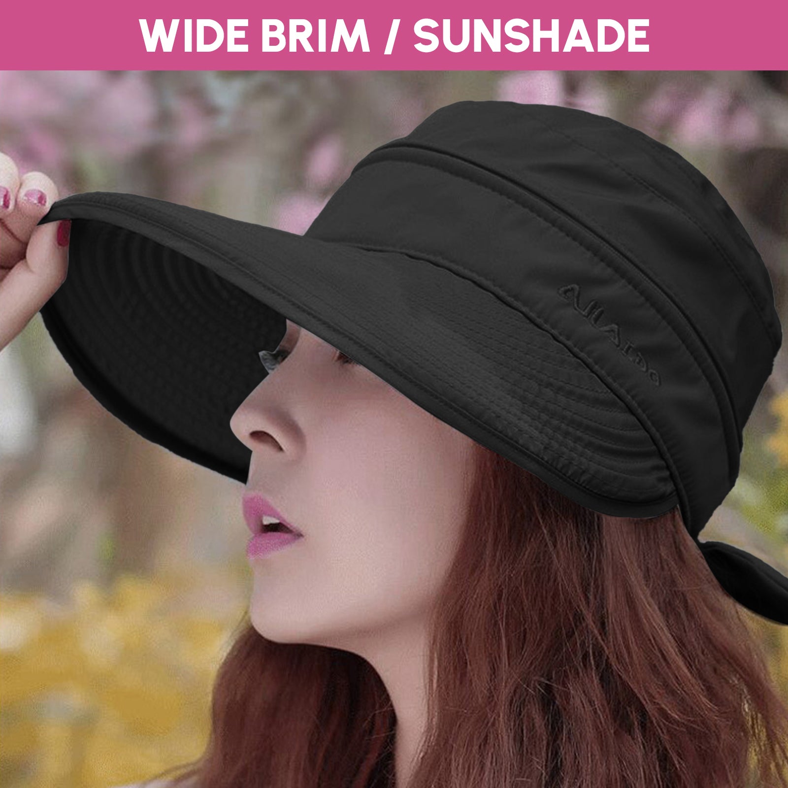 Travel in Style with this 2-in-1 Sun Visor Hat Zip-Off Foldable