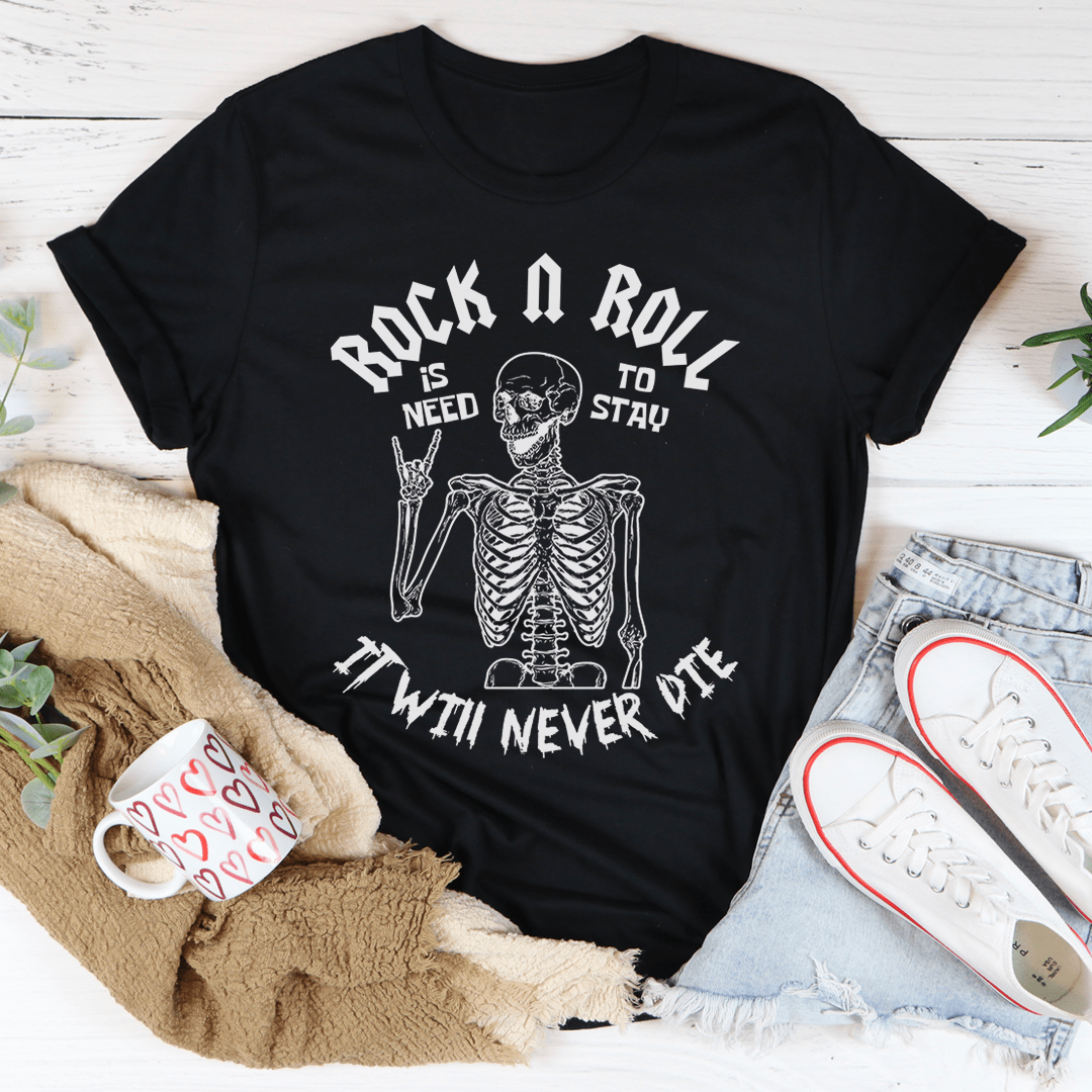 Rock N Roll Skeleton T-Shirt