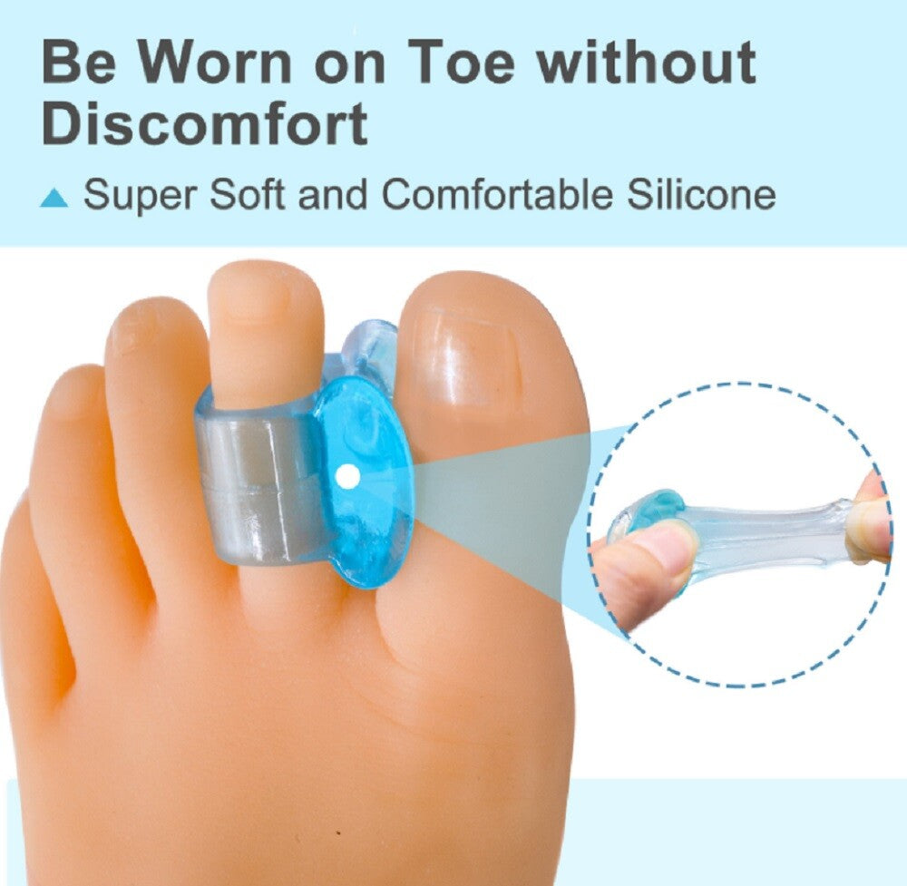 1‑Pair Silicone Gel Bunion Corrector & Toe Separator – Orthotic Pain Relief