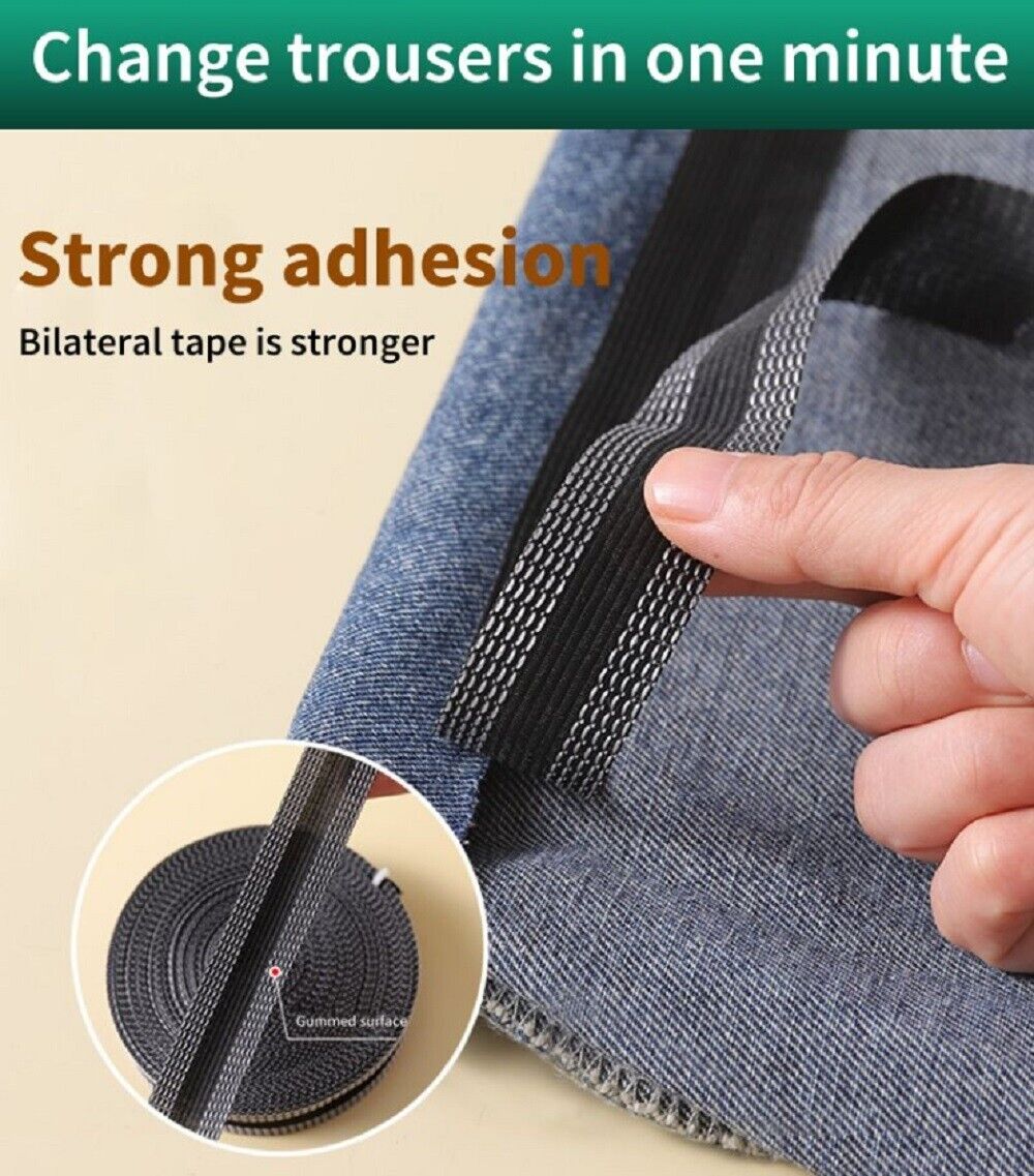 10 m Iron-On Hemming Tape – Self-Adhesive Fabric Fusing Tape for Clothing Repair