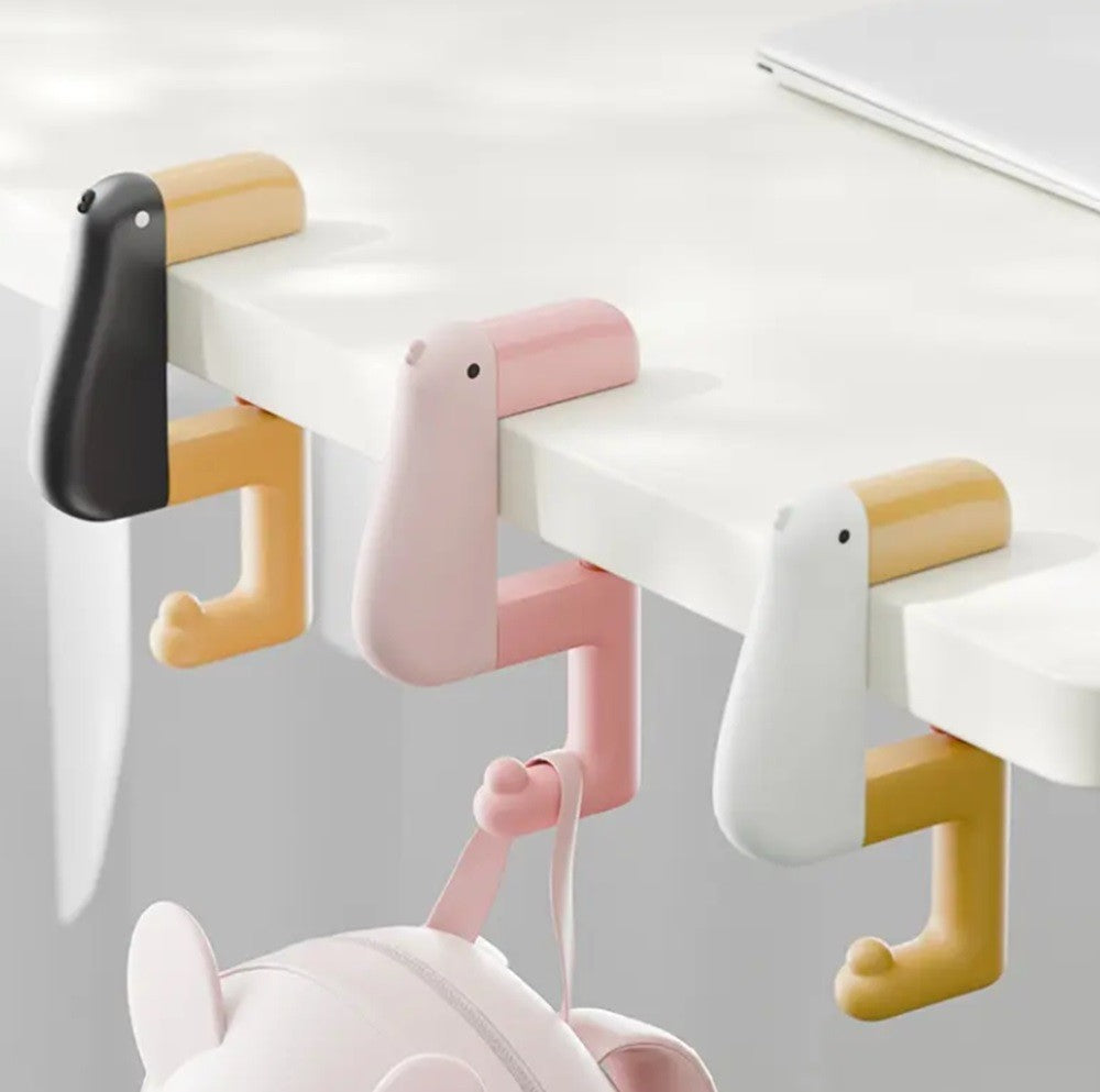 3-Pack Foldable Non-Slip Bird Purse Hook – Compact Table & Travel Bag Hanger
