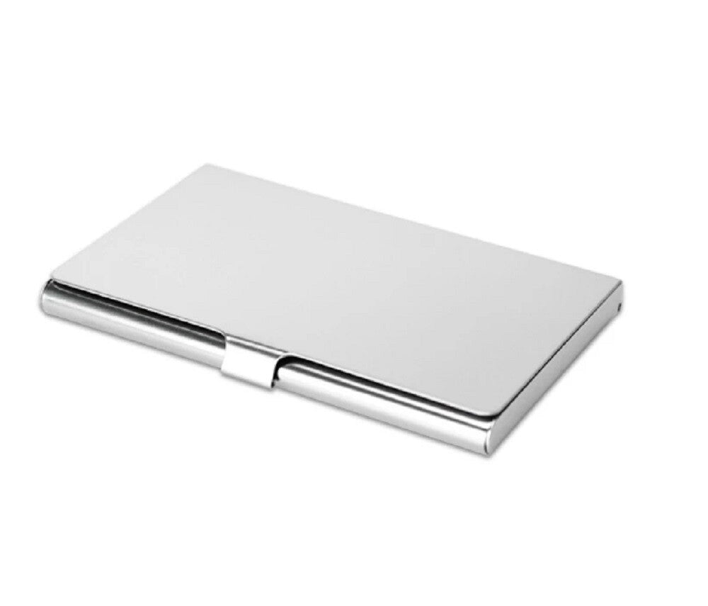Stainless Steel Card Holder Case – Pocket Metal Wallet for Business, ID, Credit