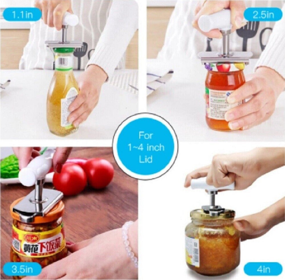 Jar Opener for Weak Hands – Multi-Function Lid & Bottle Opener Tool Wrench