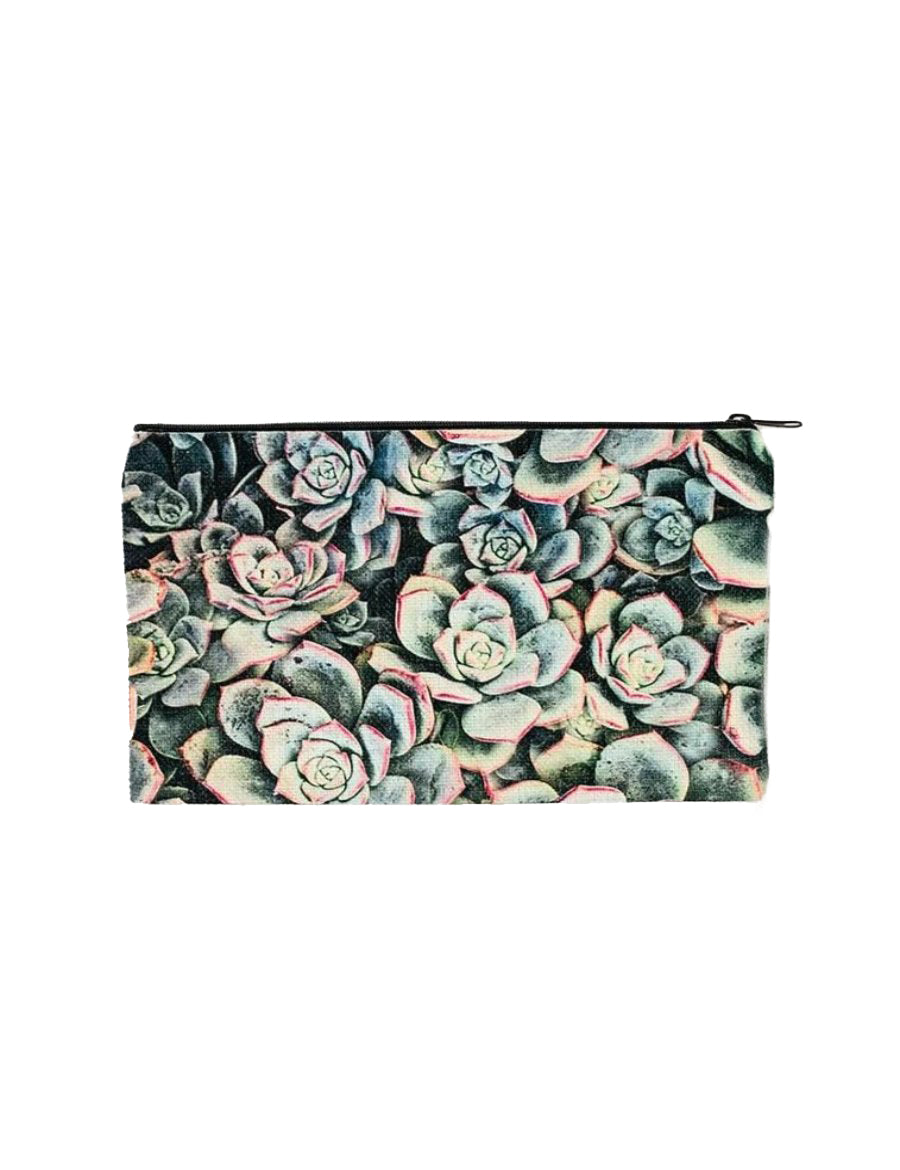 Succulent Cosmetic Pouch, Mother's Day Gift, Stocking Stuffer