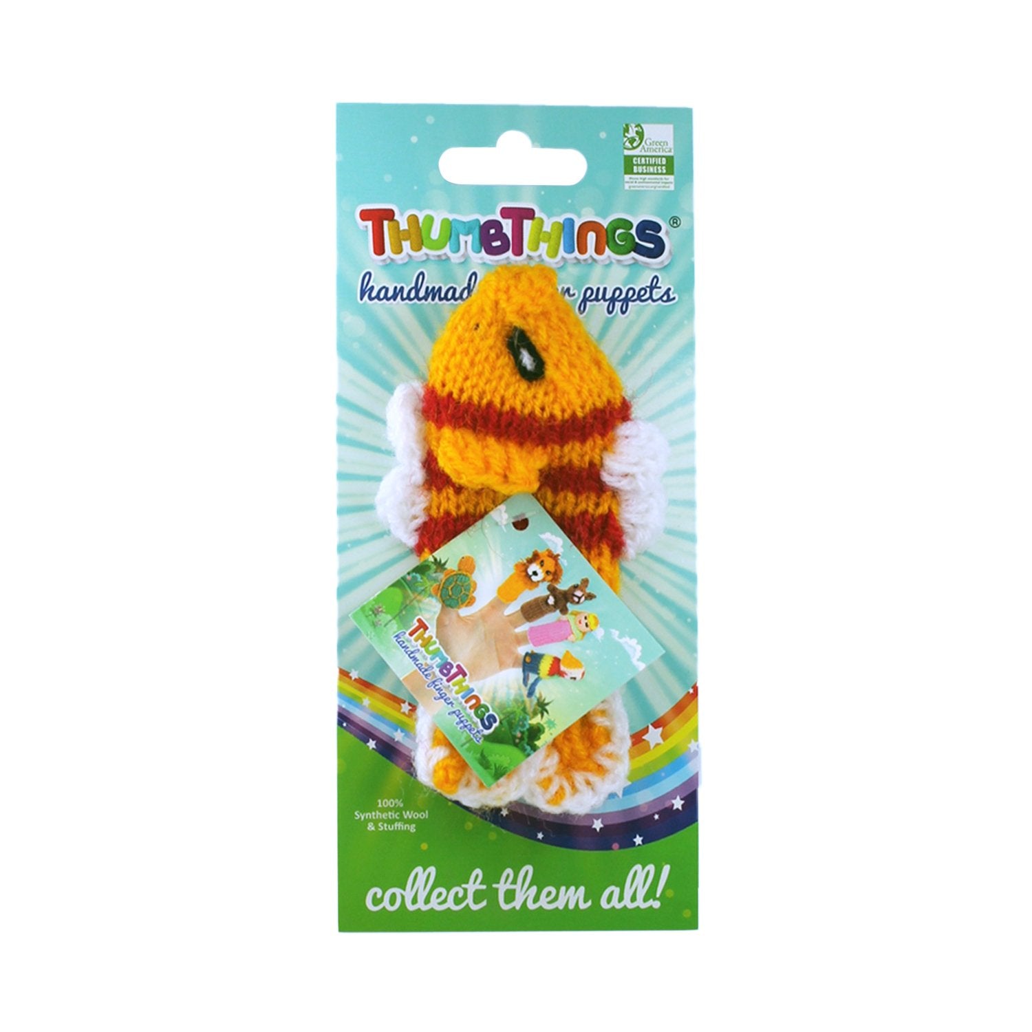 Tropical Fish Finger Puppet (orange & red)