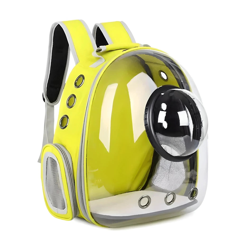 Luxury Cat Space Capsule Transparent Backpack