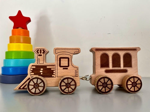 Wooden Letter Train Puzzle for Kids