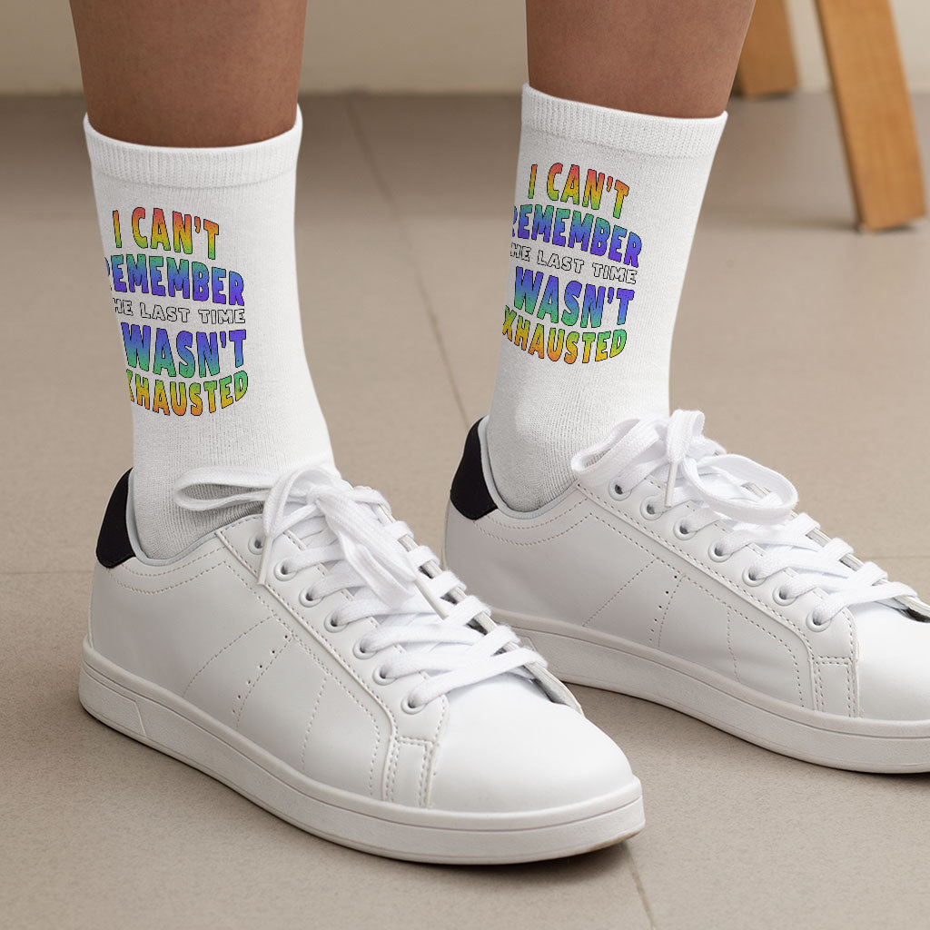 Funny Design Socks - Cool Saying Novelty Socks - Quotes Crew Socks