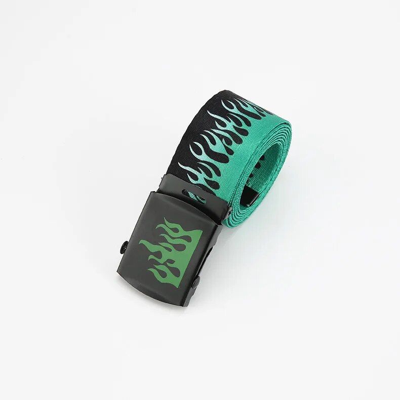 Colorful Hip-Hop Style Webbing Belt