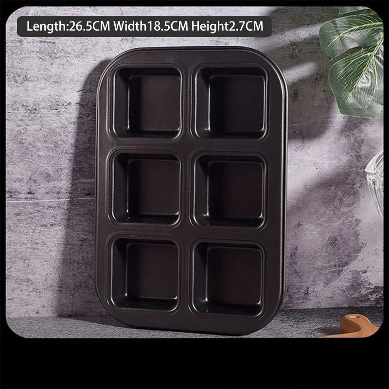 Versatile 6/12-Cavity Square Baking Mold