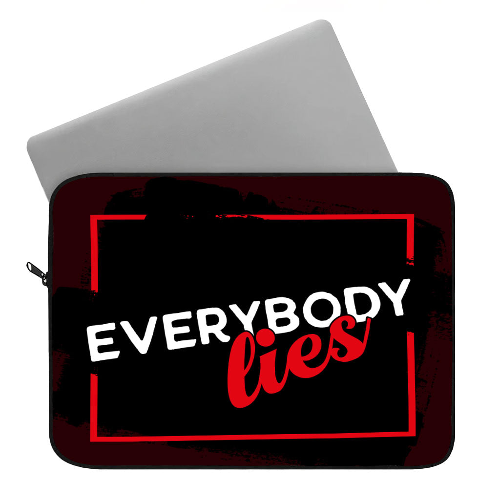 Everybody Lies Dell 16" Sleeve - Printed Laptop Sleeve - Trendy Laptop Sleeve with Zipper