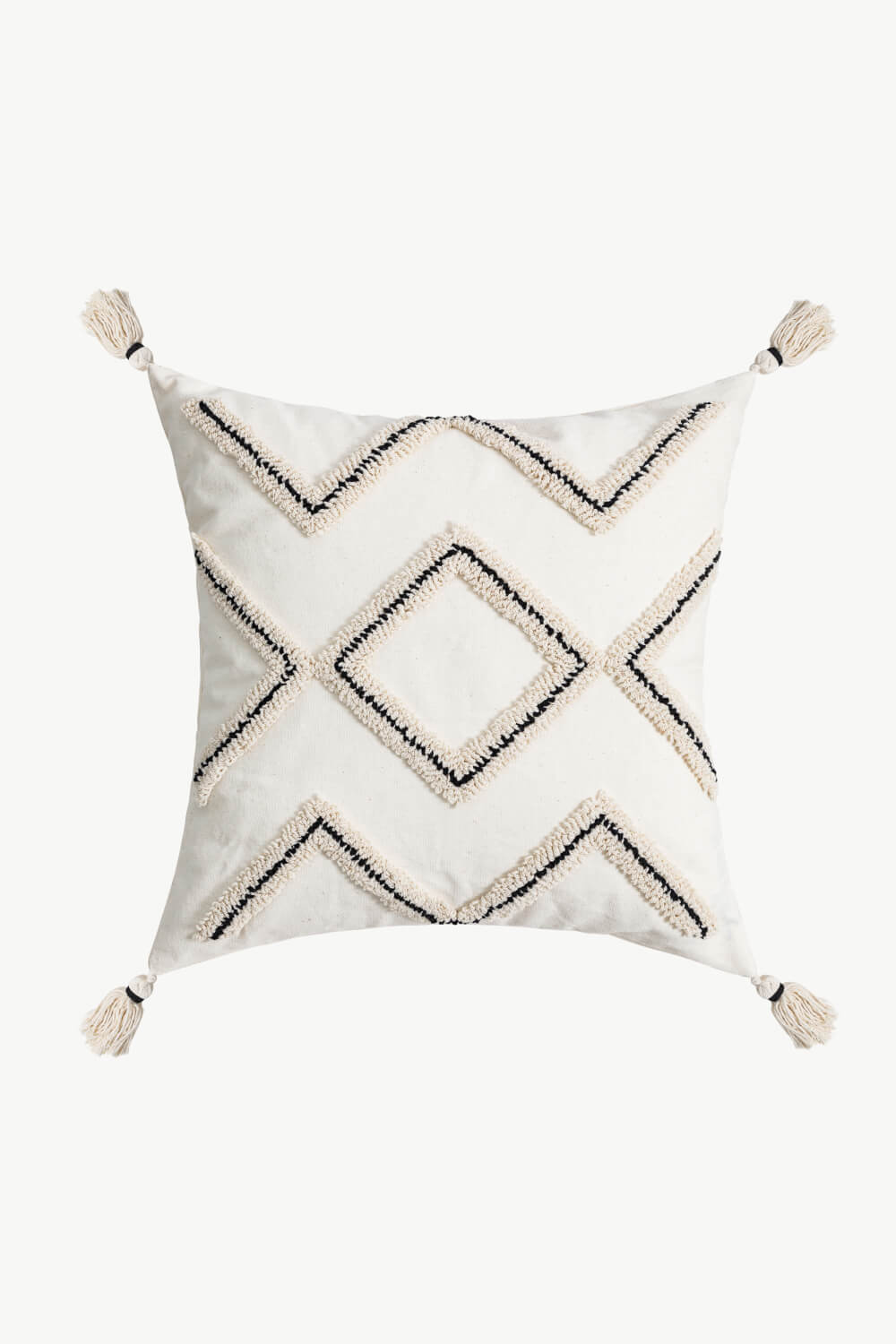 4 Picks Geometric Embroidered Pillow Cover