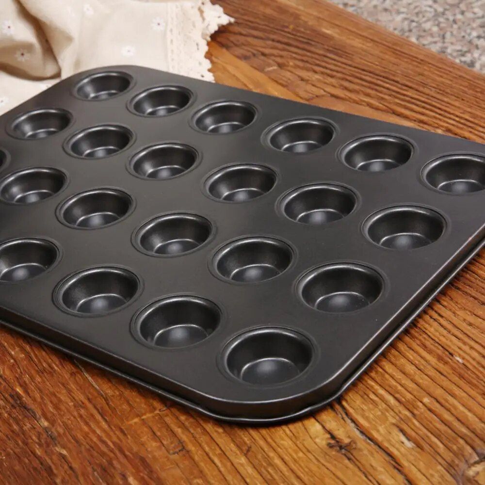 Deluxe 24-Cavity Non-Stick Cupcake and Muffin Baking Pan