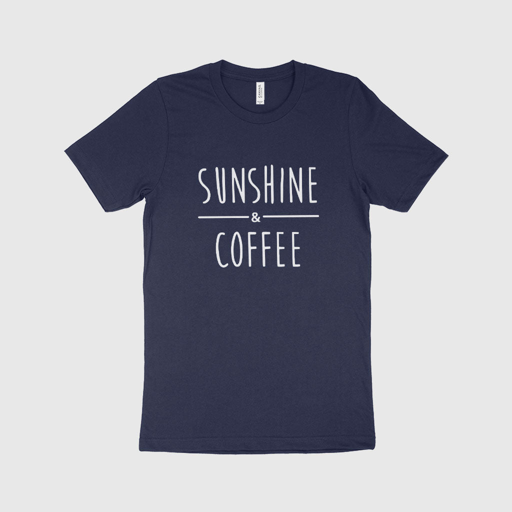 Sunshine and Coffee Unisex Jersey T-Shirt Made in USA