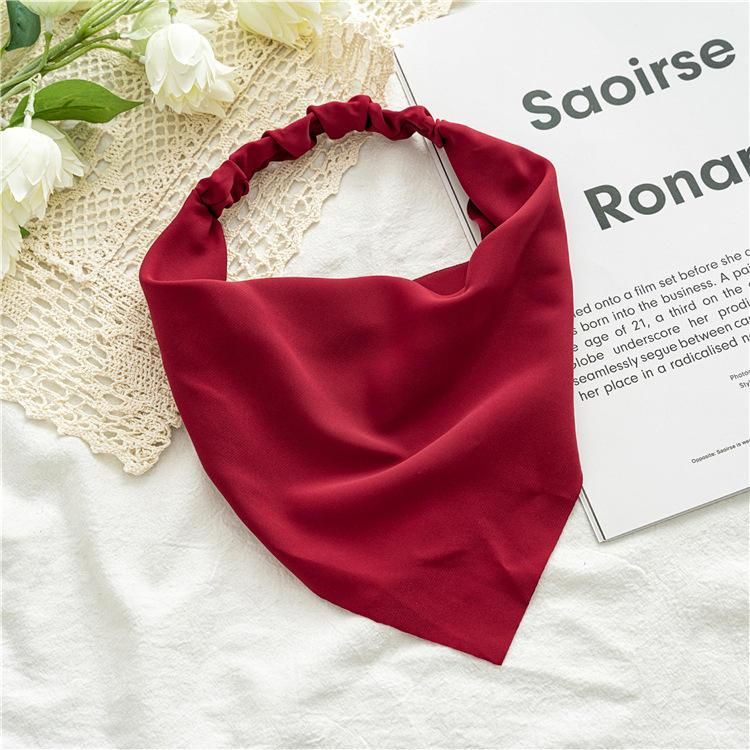 Elegant Chiffon Triangle Hair Scarf