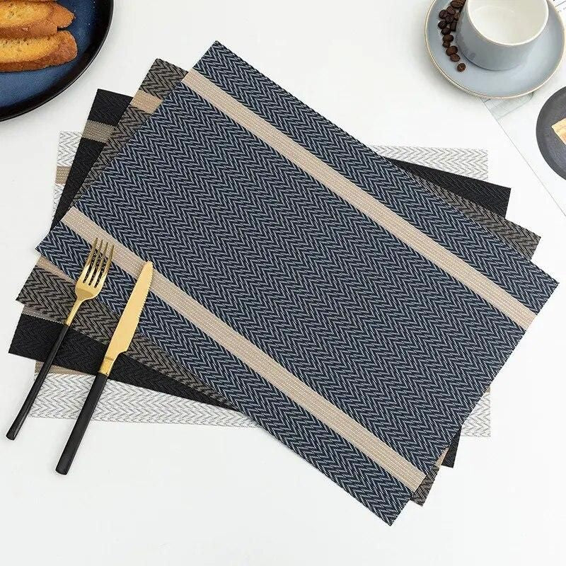 Elegant Polyester Placemats for Dining - Durable, Eco-Friendly Table Mats for Home & Party Decor