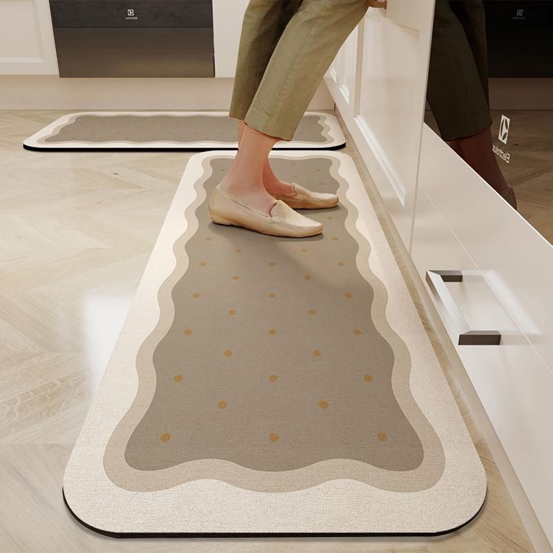 Versatile Non-Slip Crystal Velvet Kitchen and Home Mat