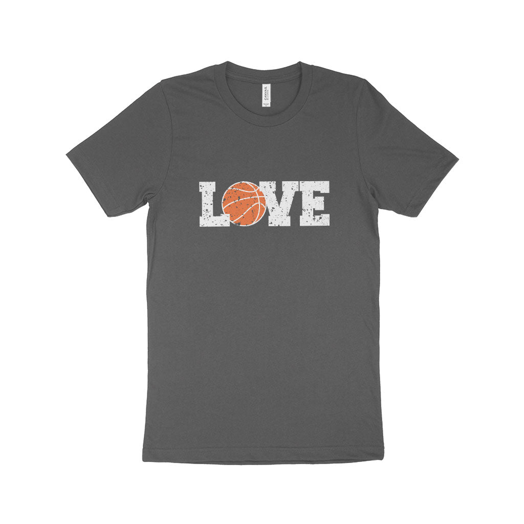 Basketball Love Unisex Jersey T-Shirt Made in USA