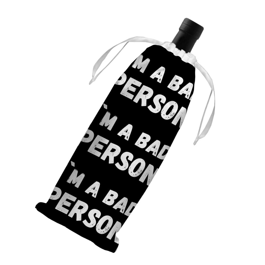 Sarcastic Wine Tote Bag - Cool Wine Tote Bag - Themed Wine Tote Bag