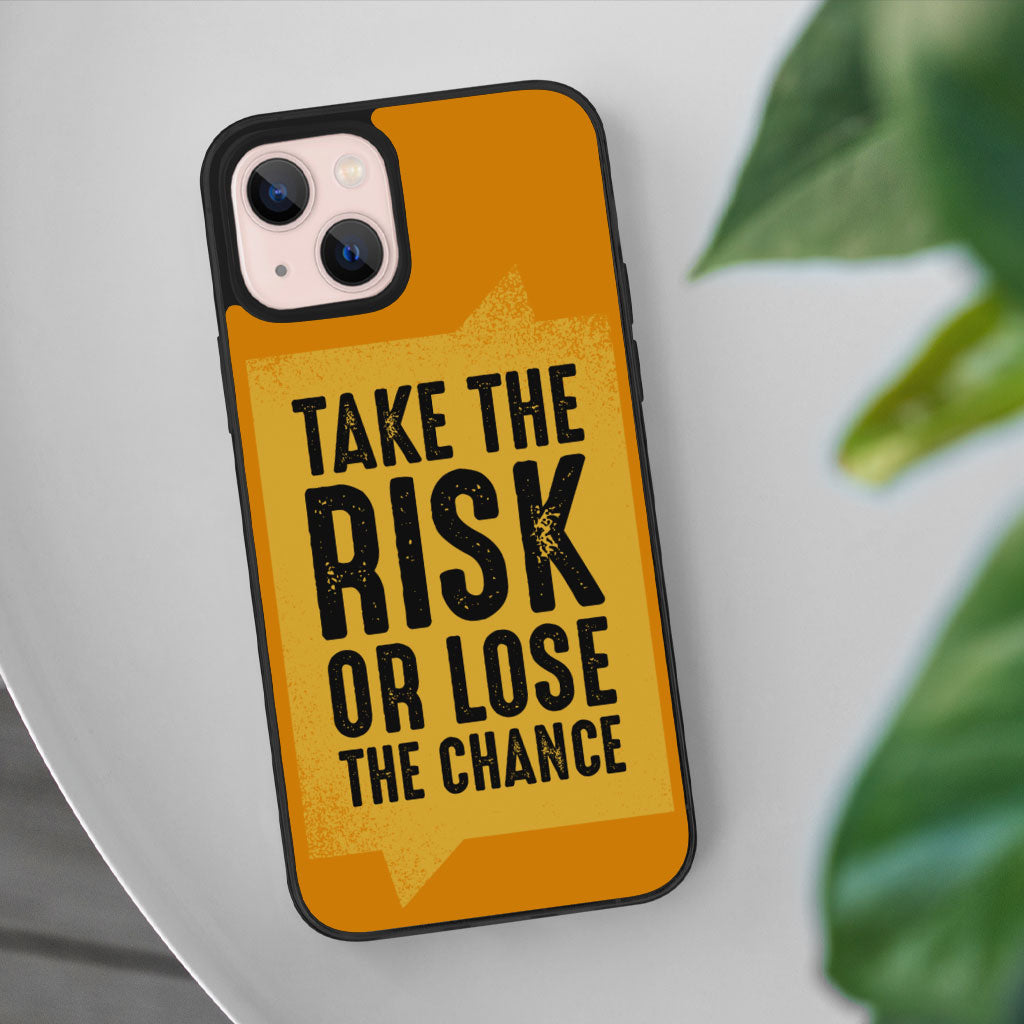 Take the Risk iPhone 13 Mini Case - Cool Phone Case for iPhone 13 Mini - Trendy iPhone 13 Mini Case