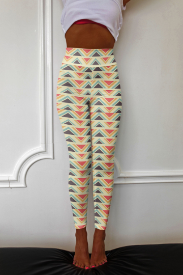 High Waist Abstract Leggings