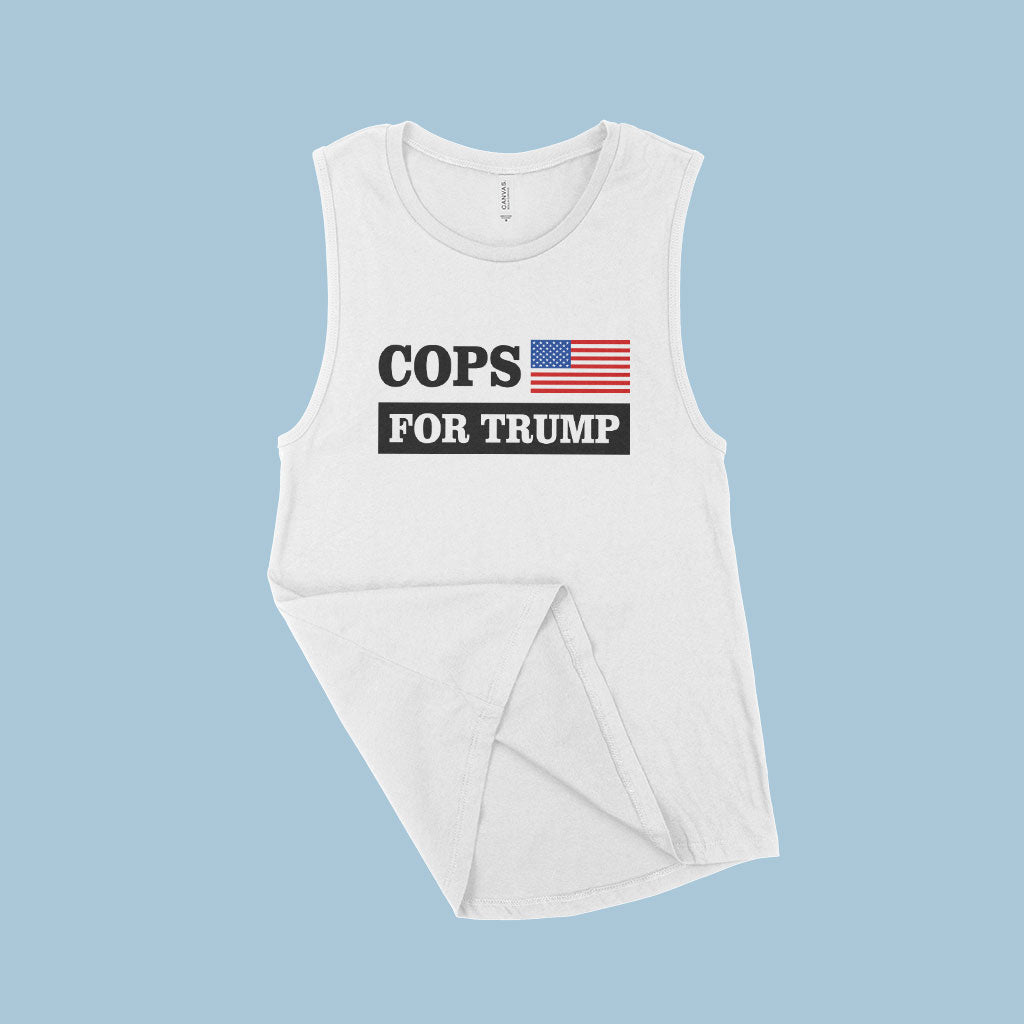 Women's Cops for Trump Muscle Tank - Trump Tank Top