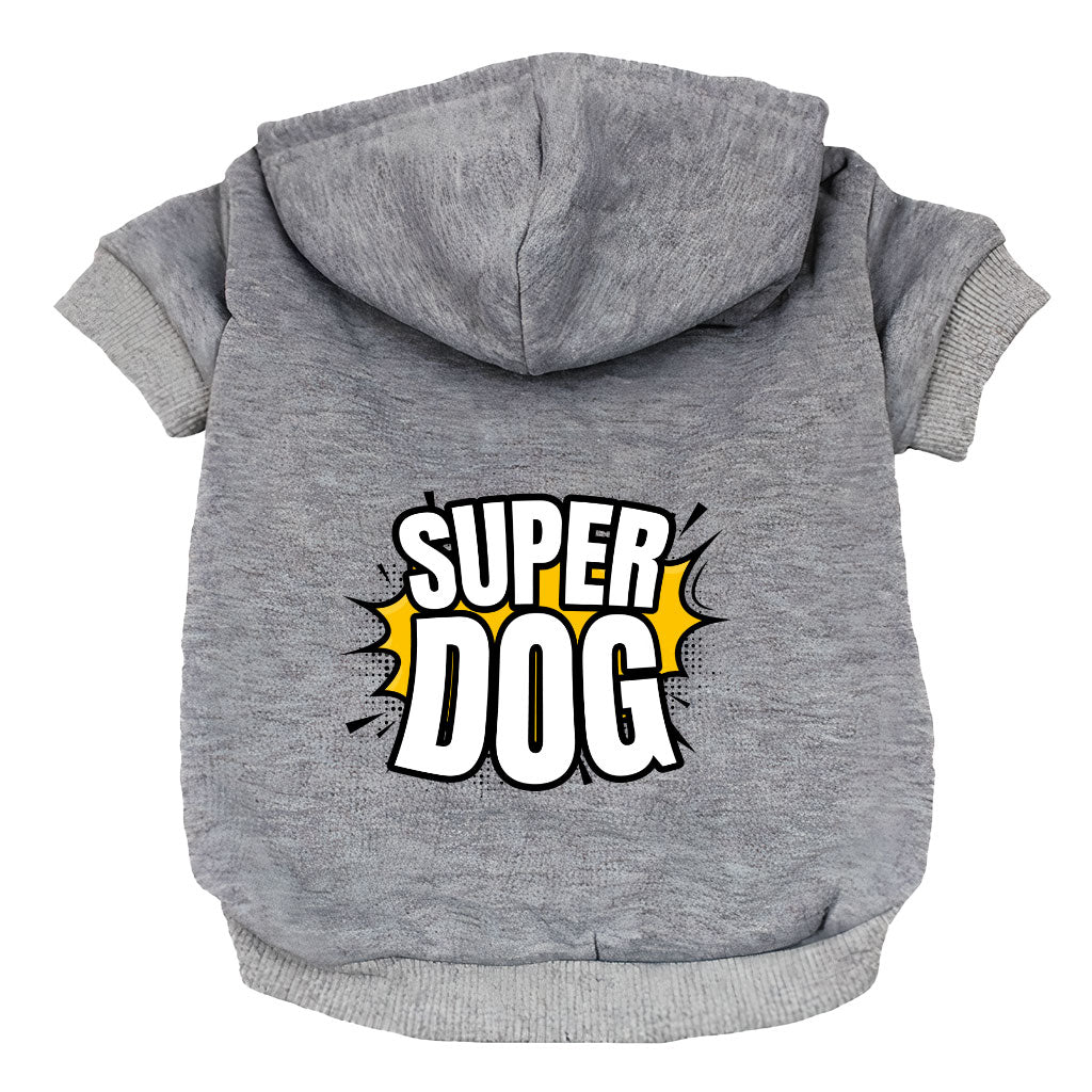 Super Dog Hoodie - Colorful Dog Coat - Graphic Dog Clothing