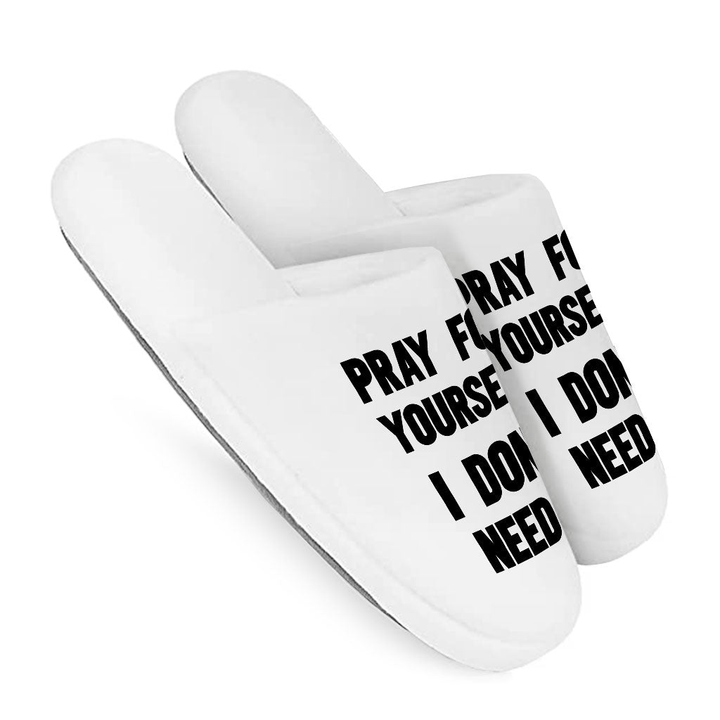 Cool Design Memory Foam Slippers - Quote Slippers - Printed Slippers