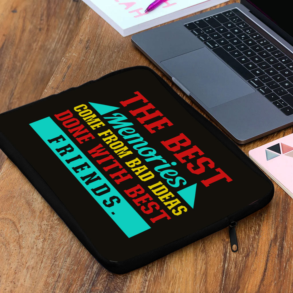 Best Friend Quotes MacBook Air 14" Two-Sided Sleeve - Funny Design Laptop Sleeve - Graphic MacBook Sleeve