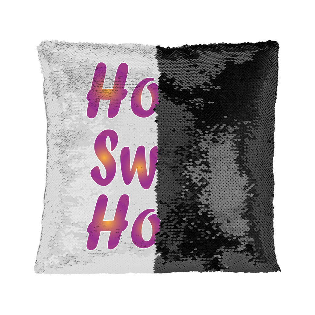 Home Sweet Home Sequin Pillow Case - Best Design Pillow Case - Printed Pillowcase