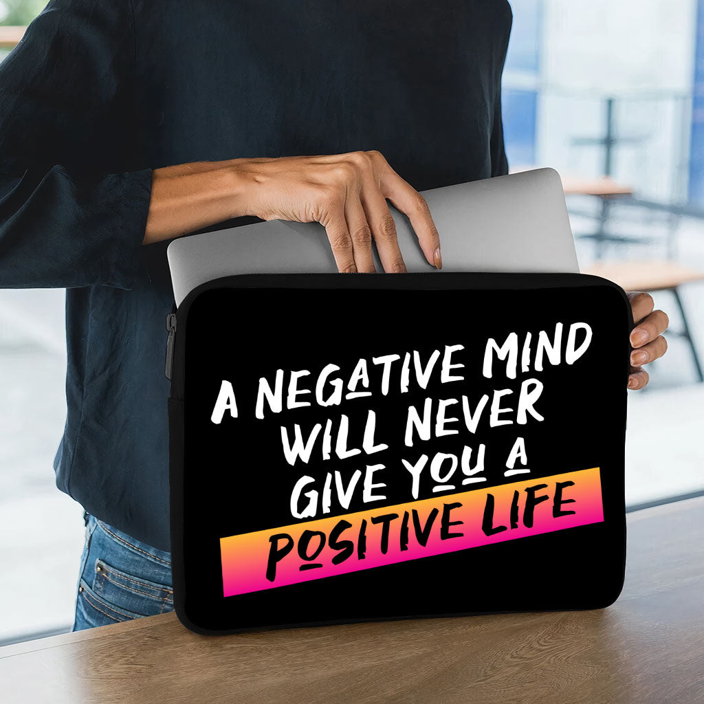 Positive Quote Dell 16" Two-Sided Sleeve - Trendy Laptop Sleeve - Cool Laptop Sleeve with Zipper