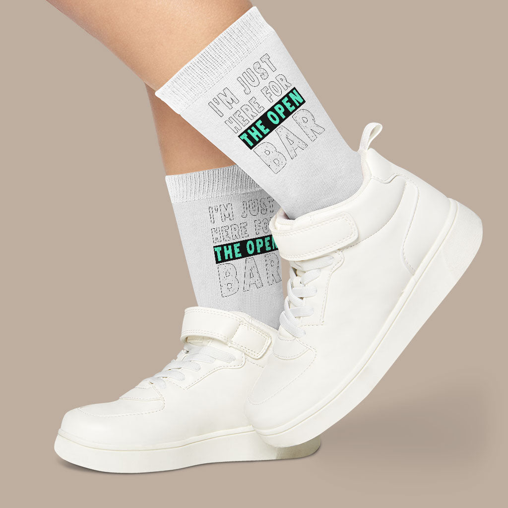 Funny Saying Socks - Cool Novelty Socks - Trendy Crew Socks