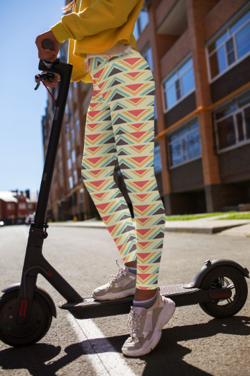 High Waist Abstract Leggings